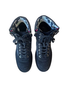 Chanel Suede Laceup Hiker