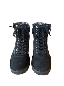 Chanel Suede Laceup Hiker