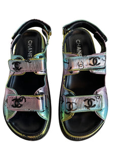 Chanel Interlocking CC Dad Sandal