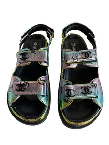 Chanel Interlocking CC Dad Sandal