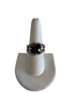 John Atencio Fortuna Cognac + White Diamond Cocktail Ring