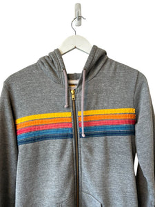 Aviator Nation 5 Stripe Zip Hoodie