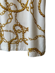 L'Agence Ressi SS Crew Rope Chain Tee NWT