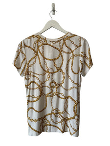 L'Agence Ressi SS Crew Rope Chain Tee NWT