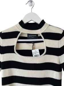 Le Superbe Key Hole Stripe NWT