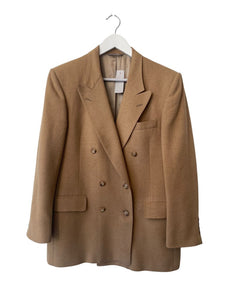 Dior Camel Hair Double Breasted Blazer