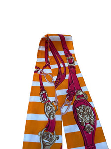 Hermes Brides de Gala Applique Pique Silk Twilly Scarf