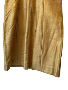 Free People Metallic Leather Jumper NWT