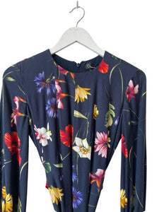 Oscar de la Renta LS Floral Midi