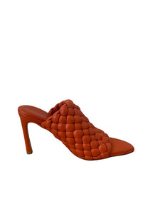 Bottega Veneta Padded Woven Leather Slide Heel