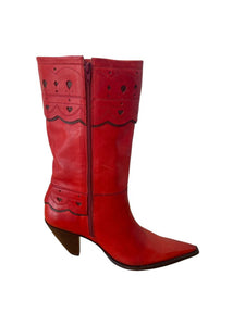 Charlie 1 Horse Hearts Heeled Cowboy Boot