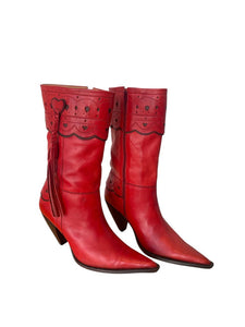 Charlie 1 Horse Hearts Heeled Cowboy Boot