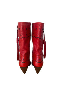 Charlie 1 Horse Hearts Heeled Cowboy Boot